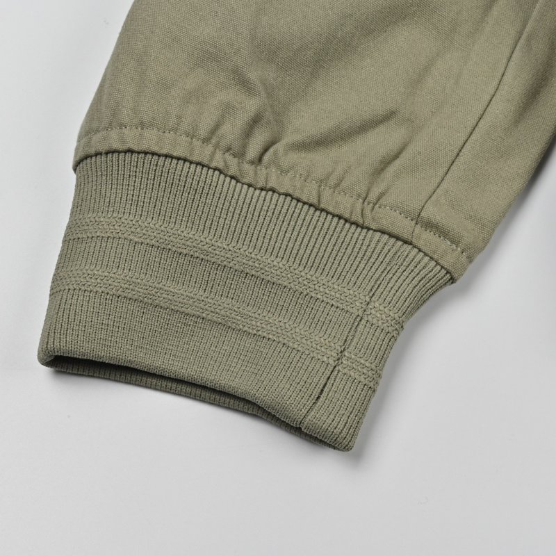 Grey Zip-Up Bomber Jacket with Chest Logo view
