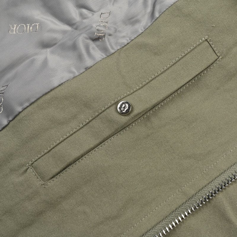 Grey Zip-Up Bomber Jacket with Chest Logo view