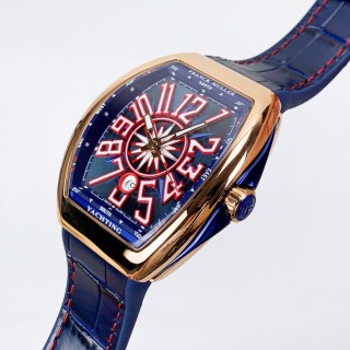 Franck Muller Vanguard V45 Crazy Hour Rose Gold Watch view 2