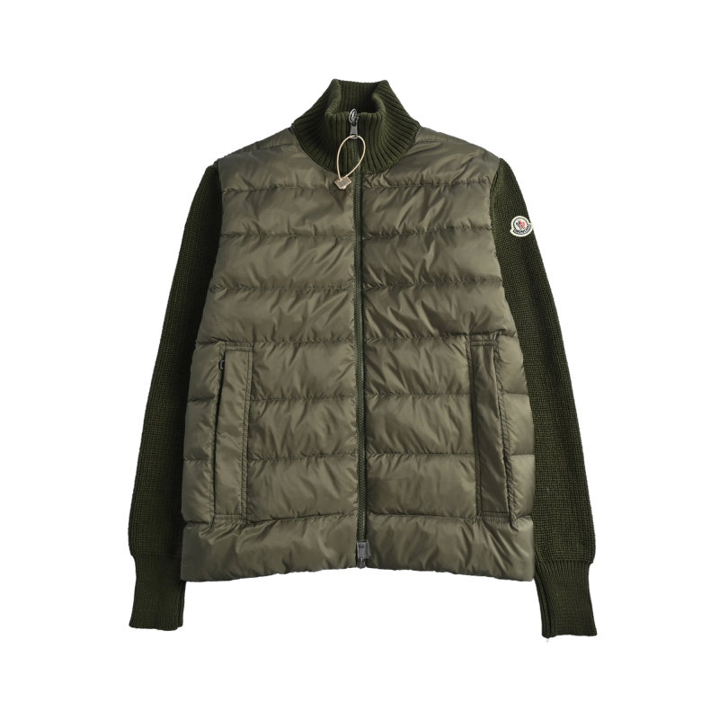 Moncler Olive Green Down Puffer Vest Jacket view