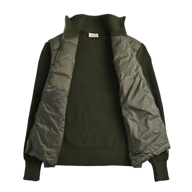 Moncler Olive Green Down Puffer Vest Jacket view