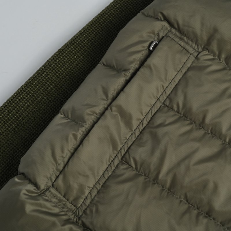 Moncler Olive Green Down Puffer Vest Jacket view