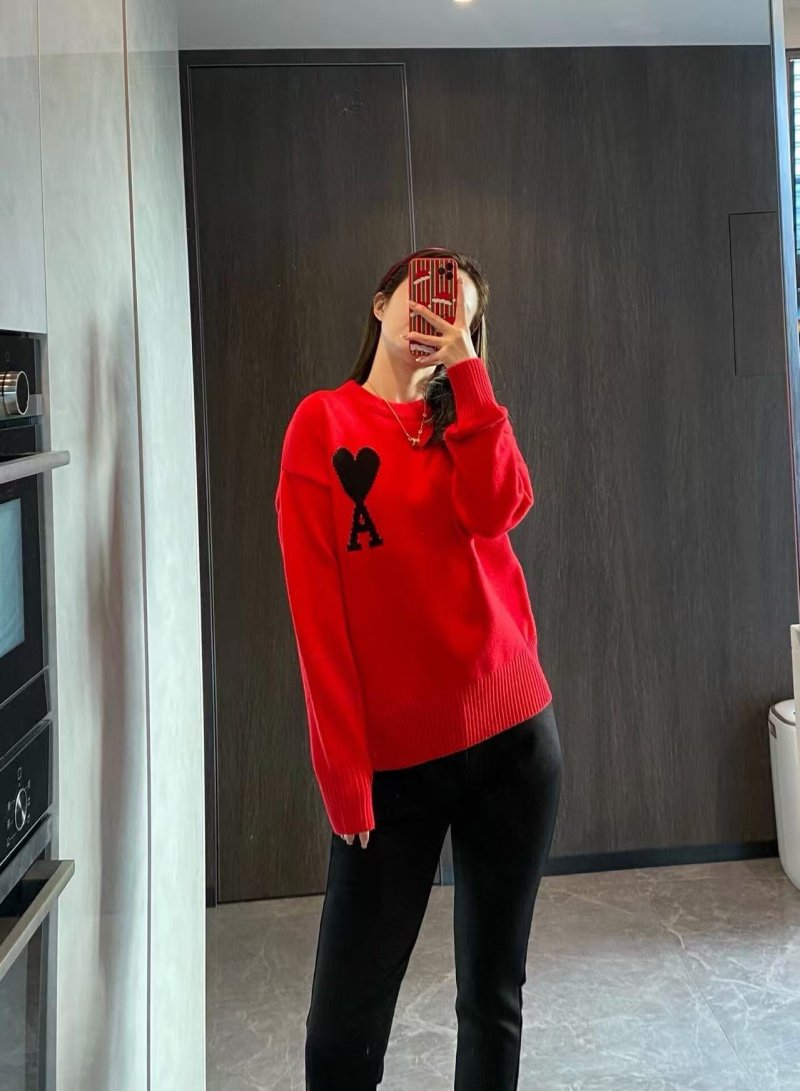 Red Heart Embroidered Wool Cardigan view