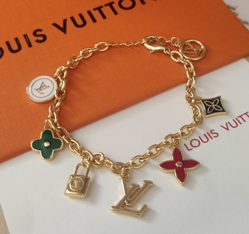 Louis Vuitton Multi-Element Charm Bracelet Gold view