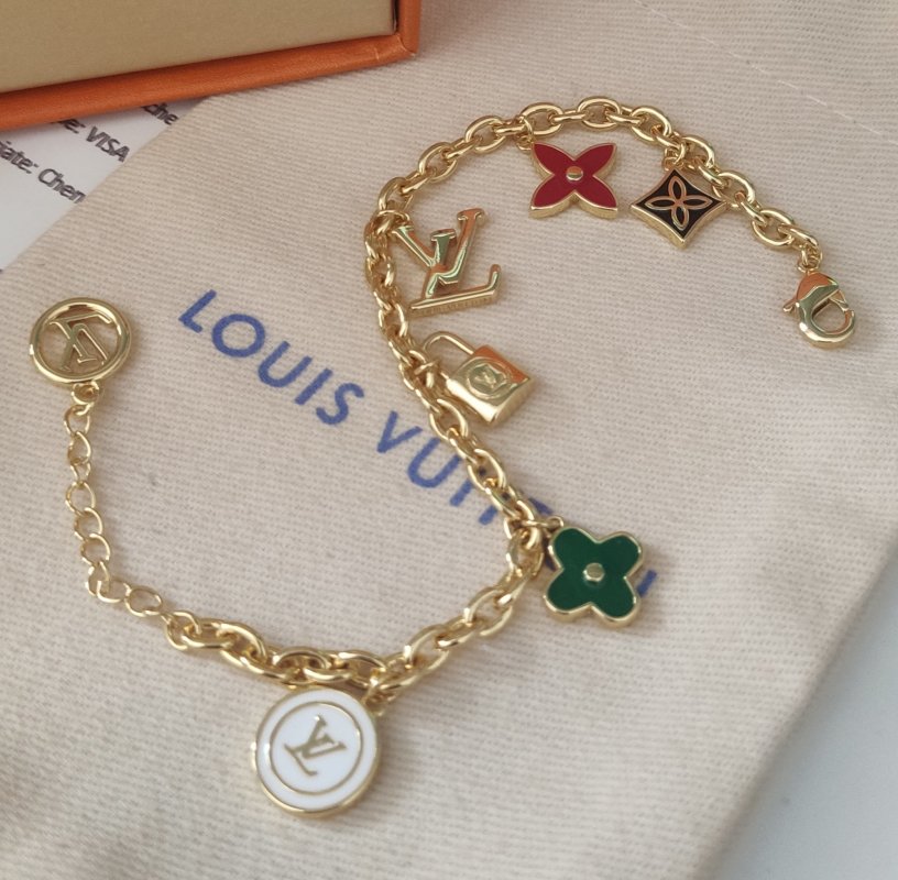 Louis Vuitton Multi-Element Charm Bracelet Gold view
