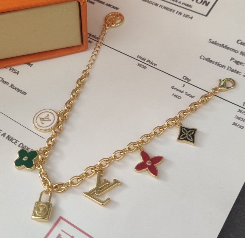 Louis Vuitton Multi-Element Charm Bracelet Gold view