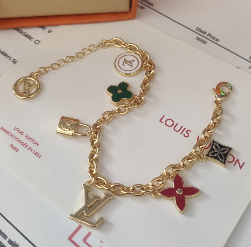 Louis Vuitton Multi-Element Charm Bracelet Gold view