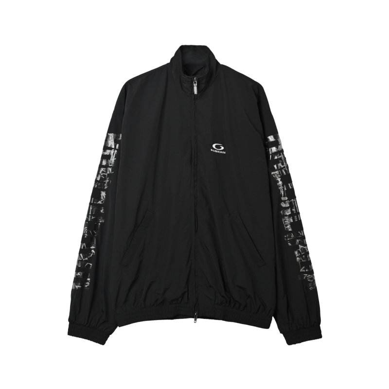 Stone Island Black Nylon Puffer Jacket with Metallic Sleeve Patch view
