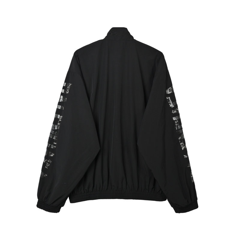 Stone Island Black Nylon Puffer Jacket with Metallic Sleeve Patch view