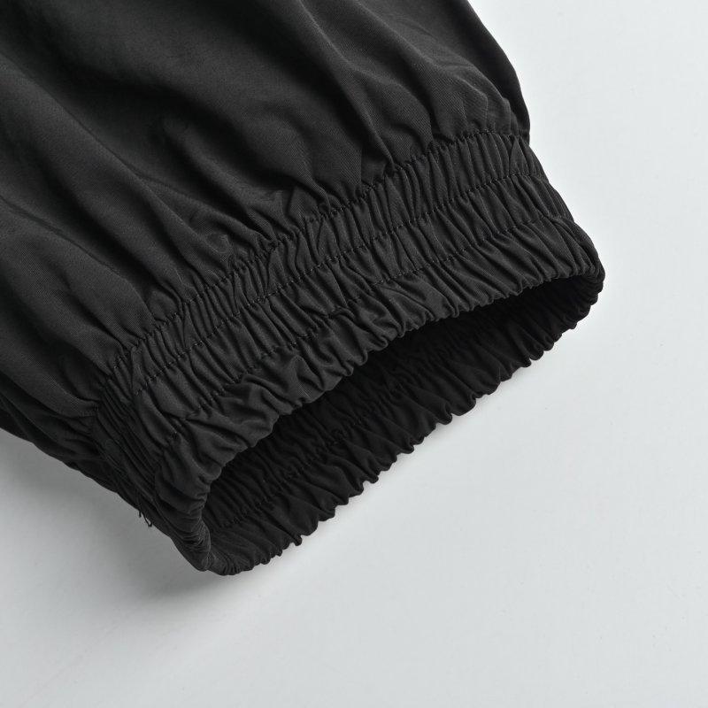 Stone Island Black Nylon Puffer Jacket with Metallic Sleeve Patch view