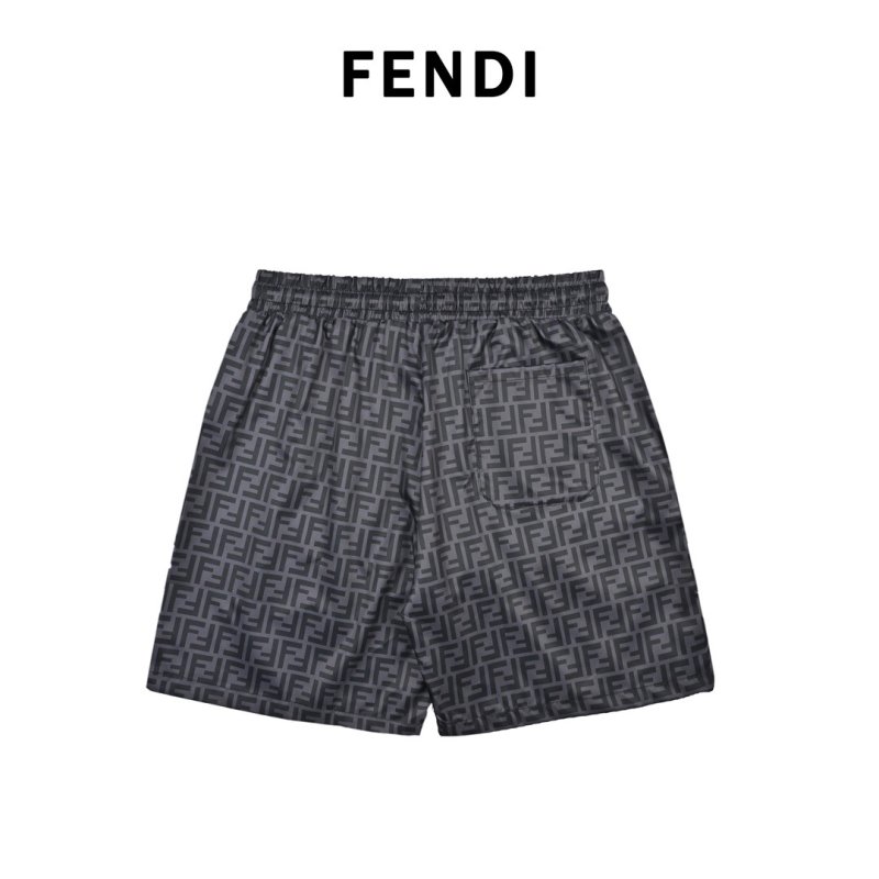 Fendi Navy Monogram Shorts view