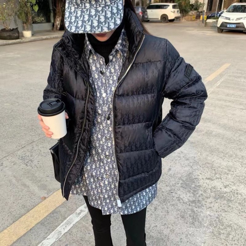 Dior Black Monogram Down Puffer Jacket