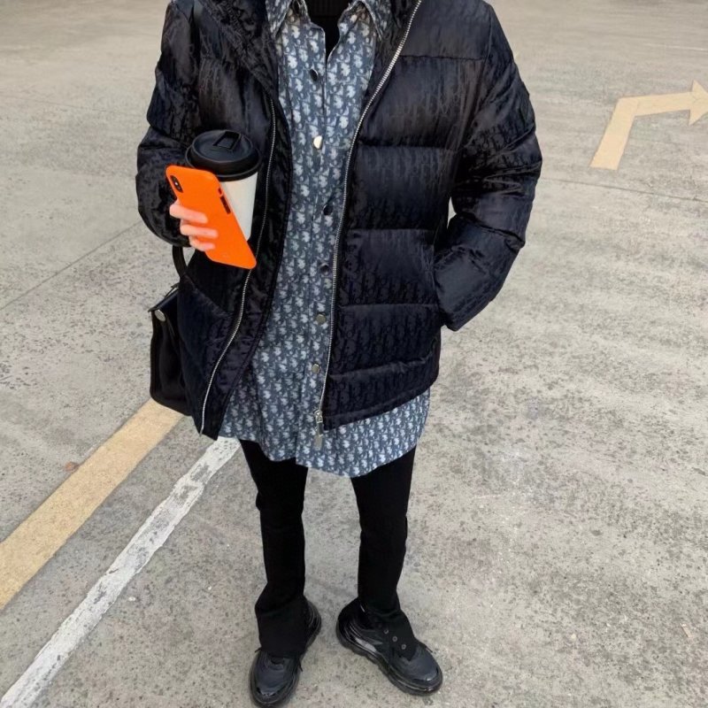 Dior Black Monogram Down Puffer Jacket view