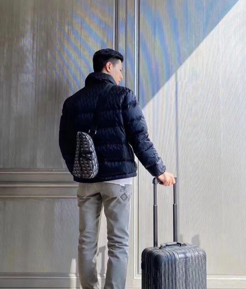 Dior Black Monogram Down Puffer Jacket view