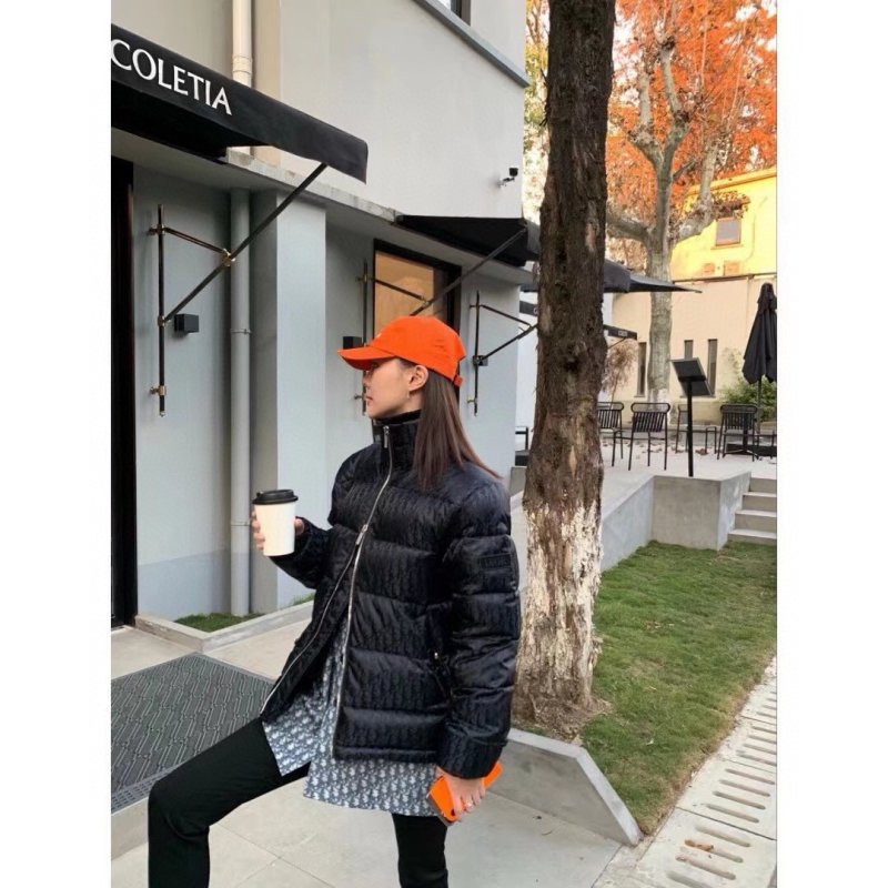 Moncler Black Quilted Down Jacket with Hood view