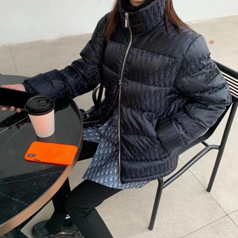 Dior Black Monogram Down Puffer Jacket view