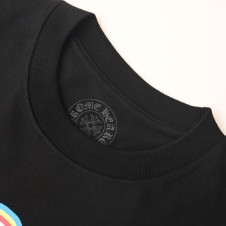 Chrome Hearts Colored Skull Graphic Short Sleeve T-Shirt Black view 4