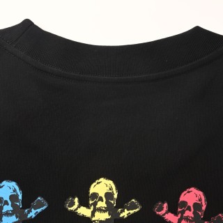 Chrome Hearts Colored Skull Graphic Short Sleeve T-Shirt Black view 7