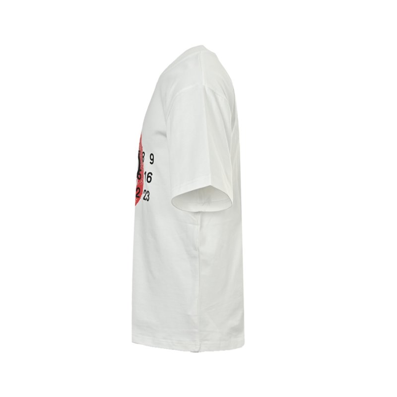 White Red Graphic Logo Short Sleeve T-Shirt view