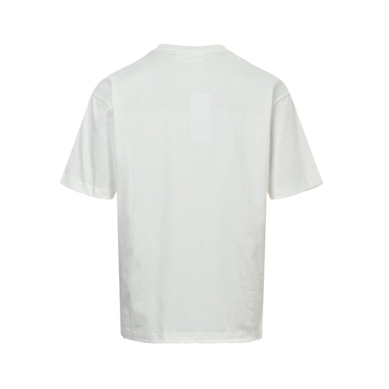 White Red Graphic Logo Short Sleeve T-Shirt view