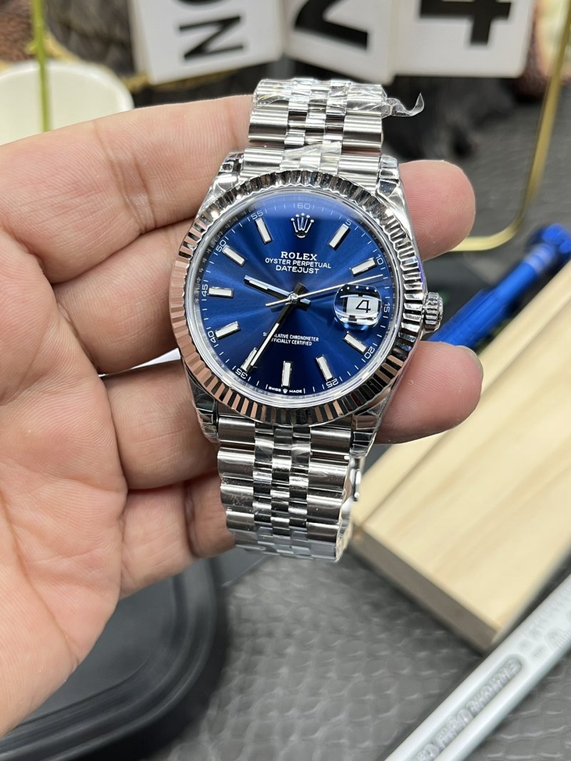 Rolex Datejust 41mm Blue Dial Automatic Watch view