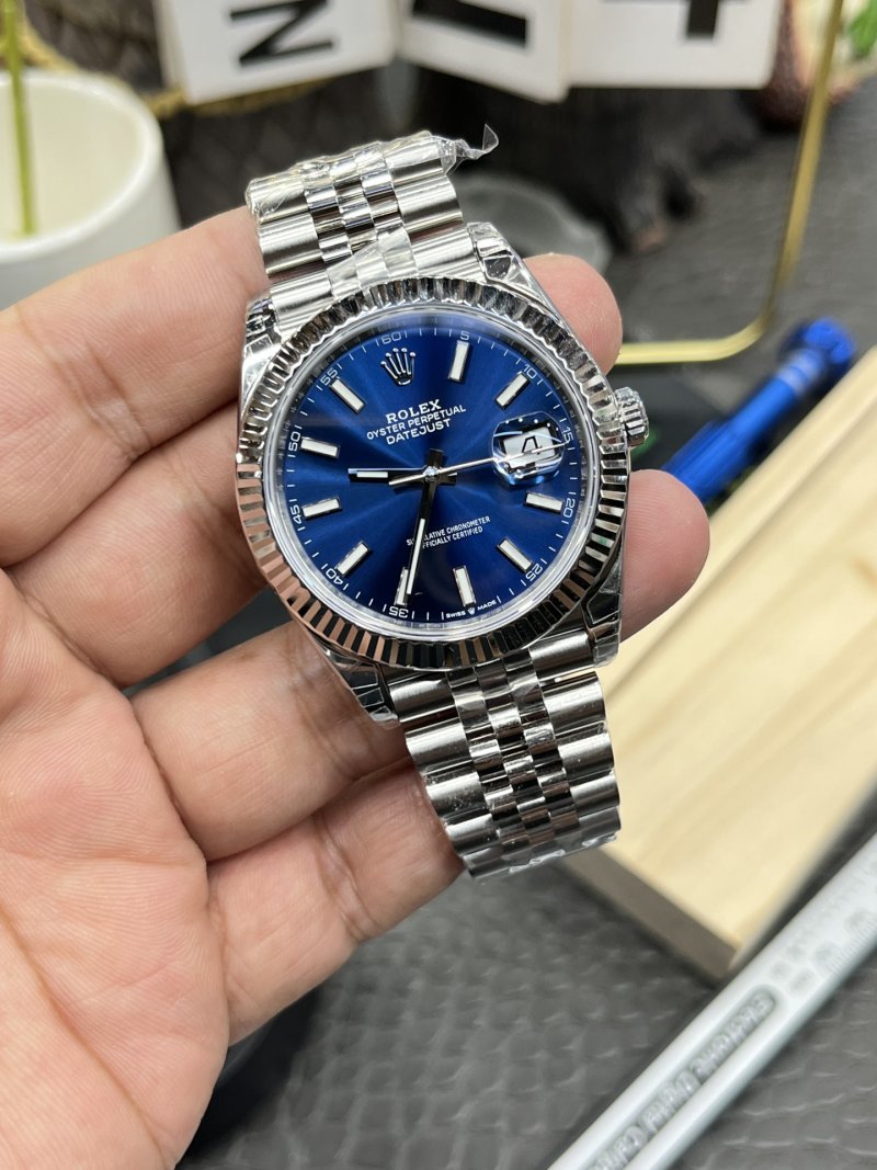 Rolex Datejust 41mm Blue Dial Automatic Watch view