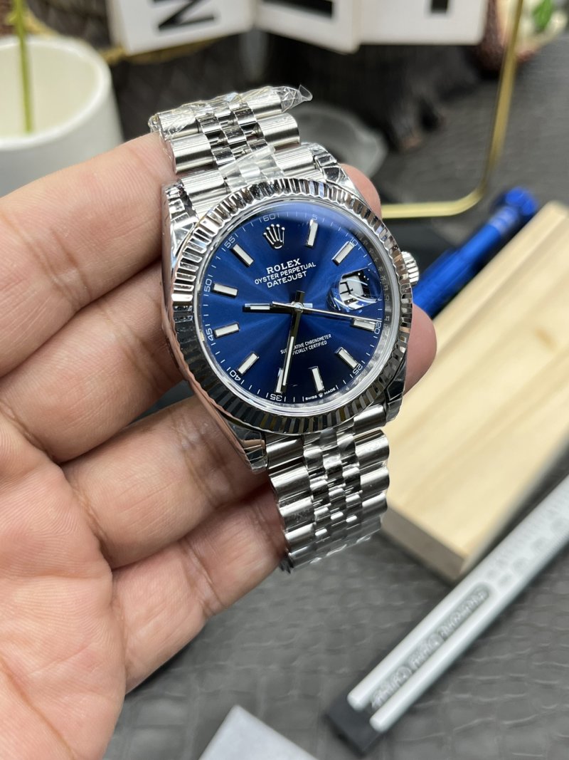 Rolex Datejust 41mm Blue Dial Automatic Watch view
