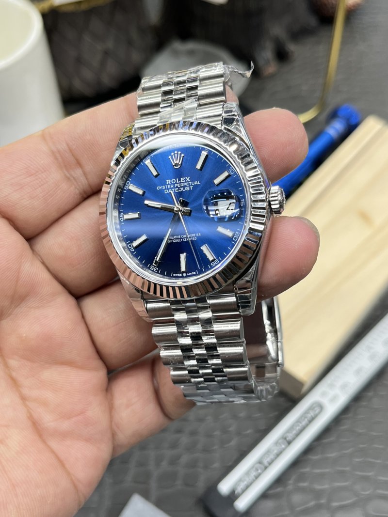 Rolex Datejust 41mm Blue Dial Automatic Watch view
