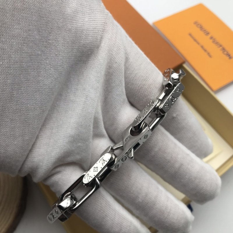 Louis Vuitton Monogram Silver Chain Bracelet view