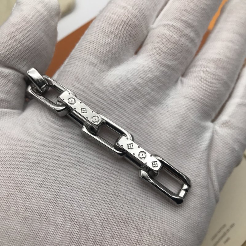 Louis Vuitton Monogram Silver Chain Bracelet view