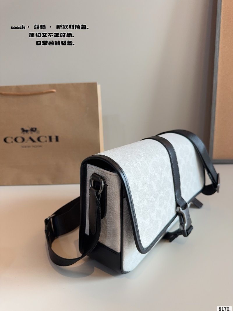 Coach Track Camera Bag White & Black view