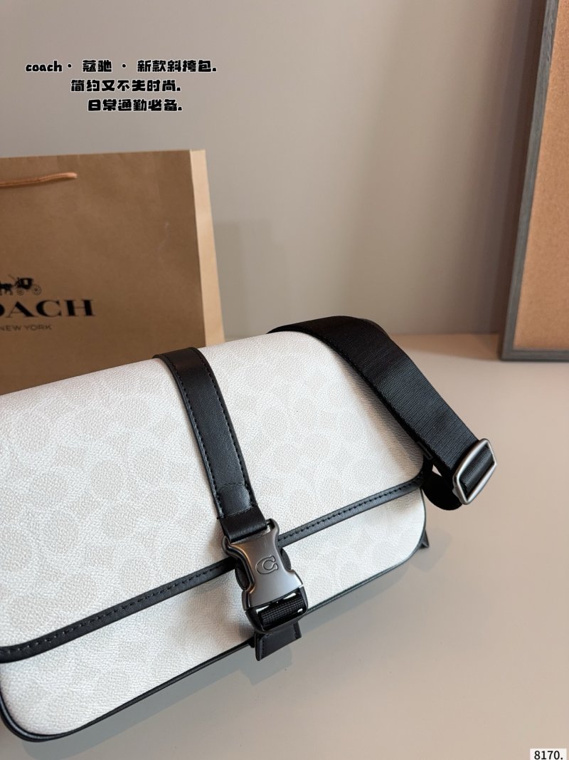 Coach Track Camera Bag White & Black view