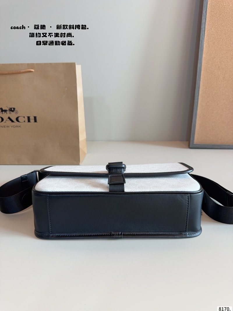 Coach Track Camera Bag White & Black view