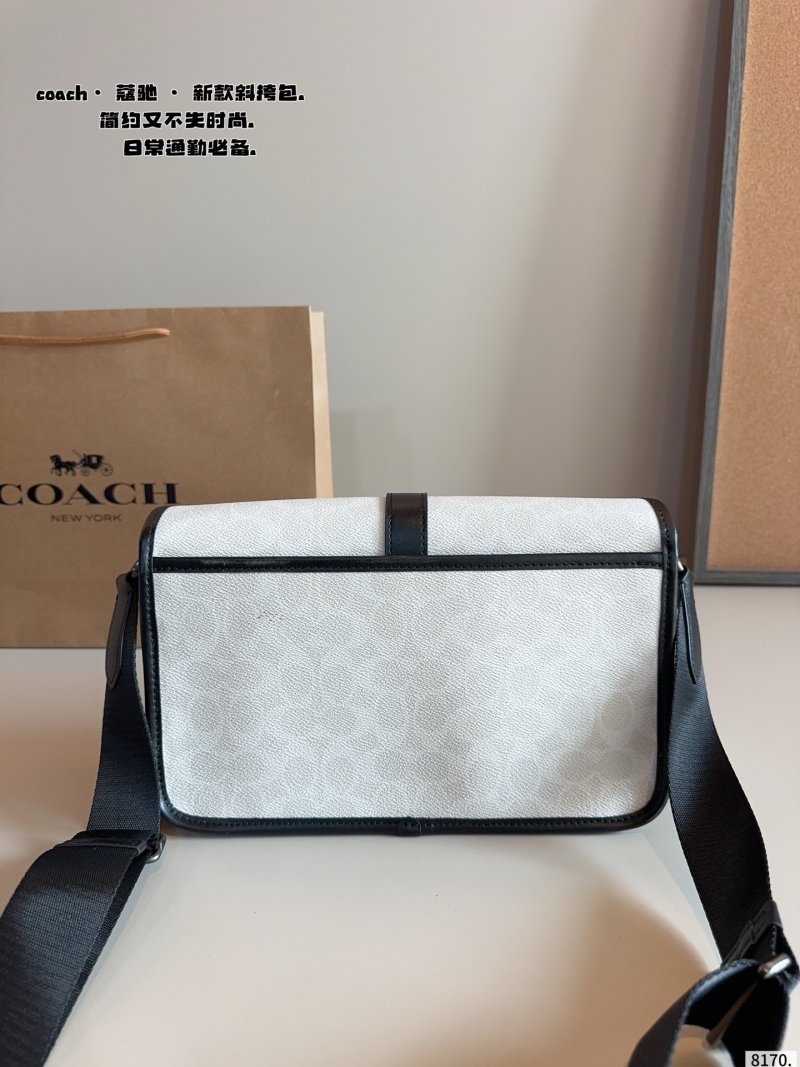 Coach Track Camera Bag White & Black view