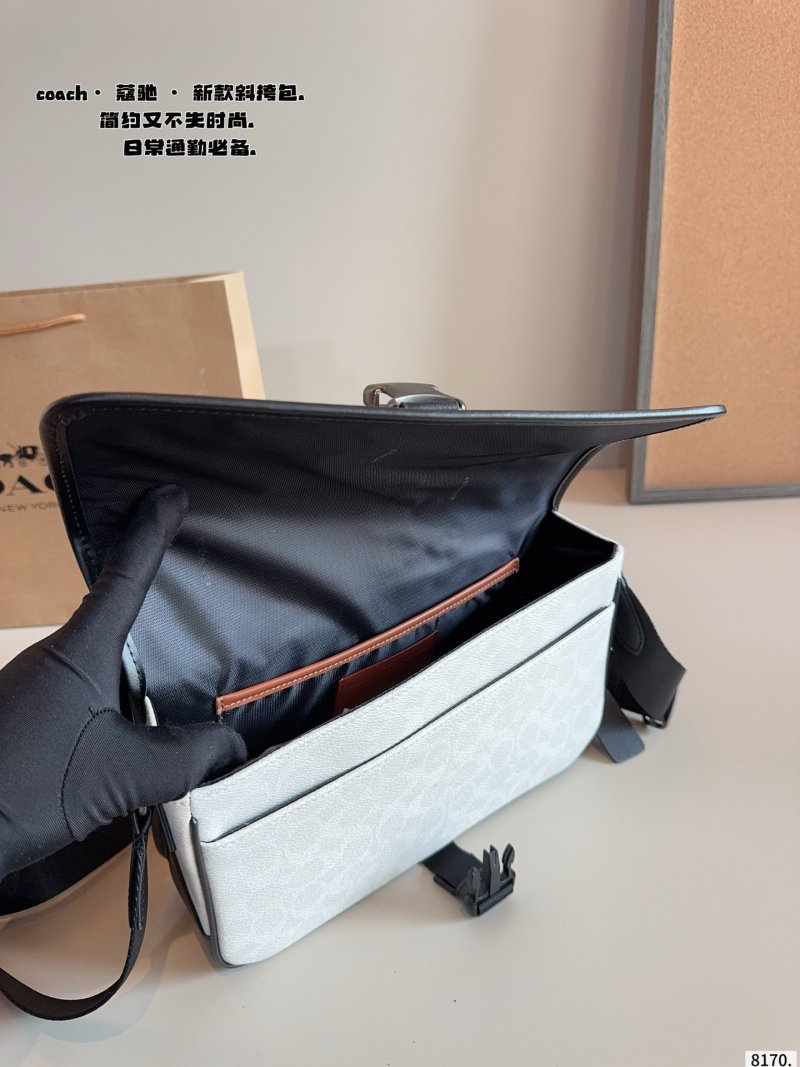 Coach Track Camera Bag White & Black view