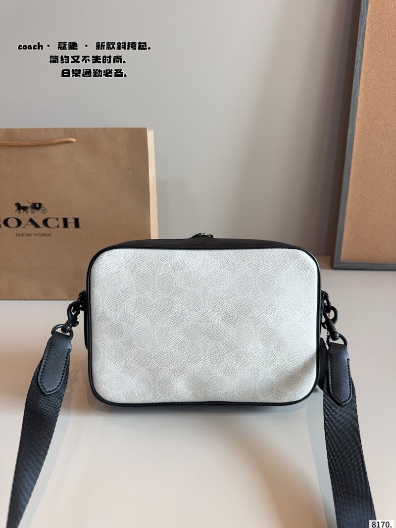 Coach Track Camera Bag White & Black view