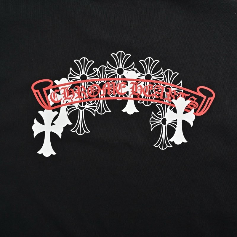 Black Embroidered Floral Short Sleeve T-Shirt view