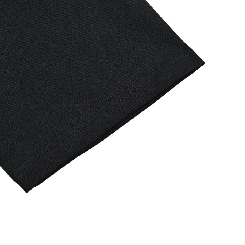Black Embroidered Floral Short Sleeve T-Shirt view