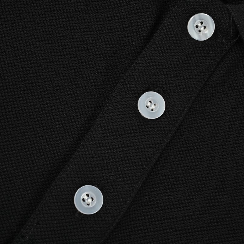 Black Short-Sleeve Polo Shirt view