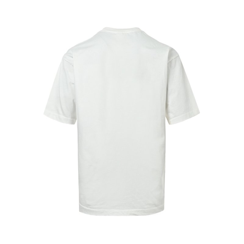 White Embroidered Graphic Short Sleeve T-Shirt view