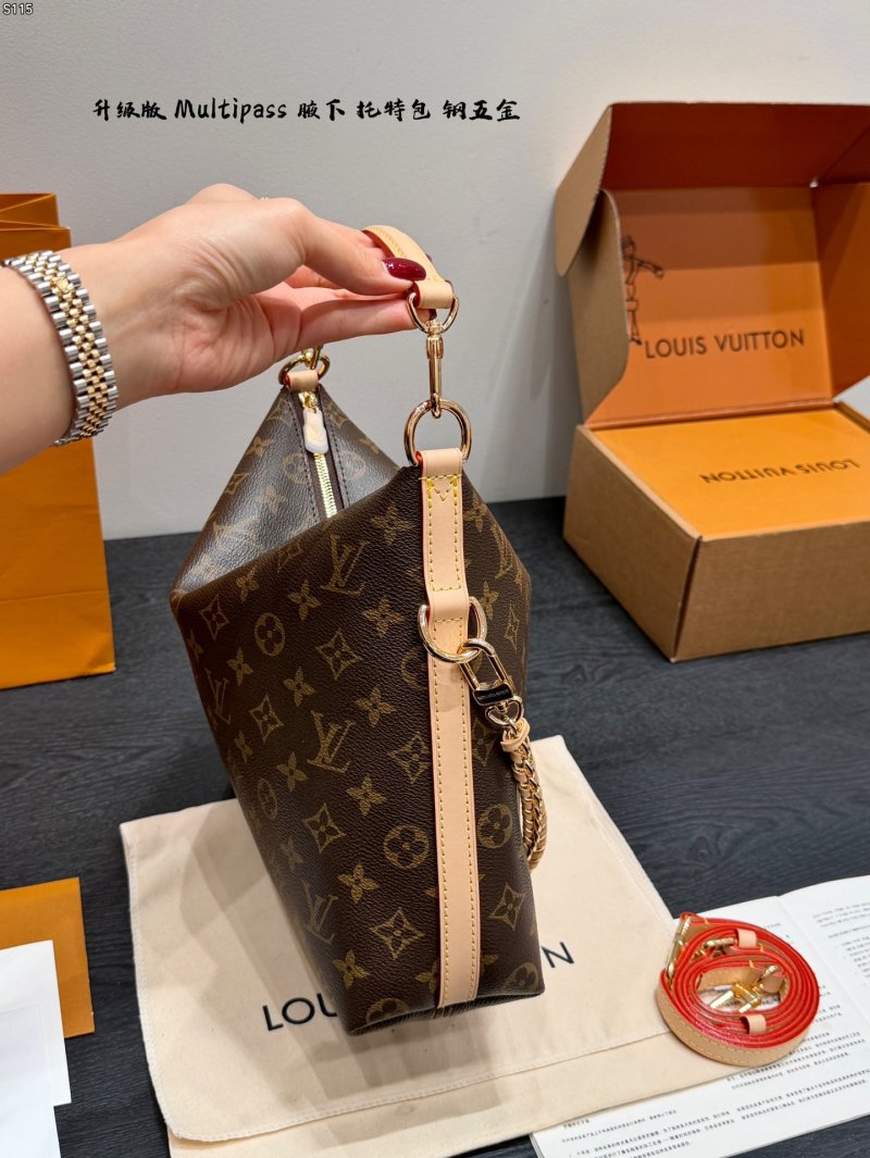 Louis Vuitton Multipass Monogram Tote Bag Brown view