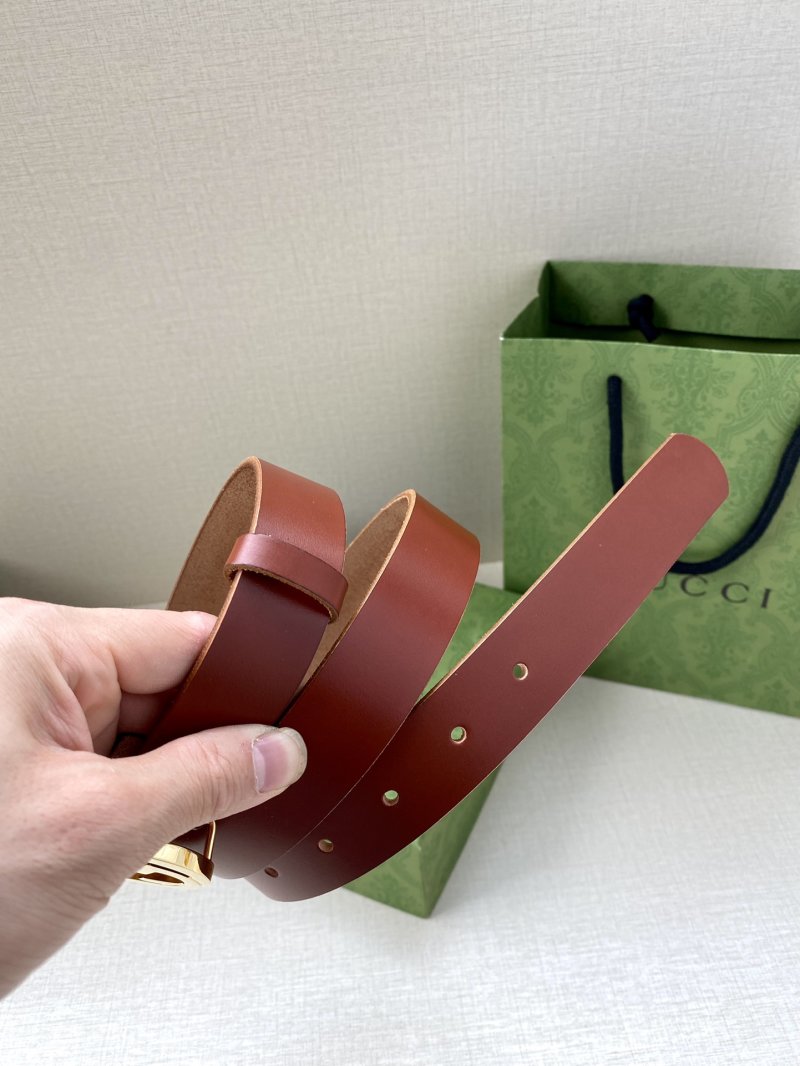 Gucci Double G Buckle Leather Belt - Brown view