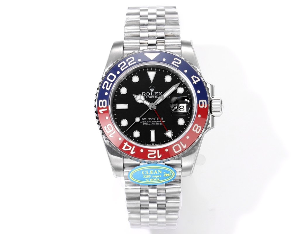 Rolex GMT-Master II Blue Red Ceramic Steel Watch view
