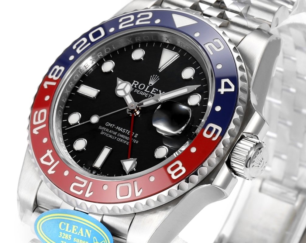 Rolex GMT-Master II Blue Red Ceramic Steel Watch view