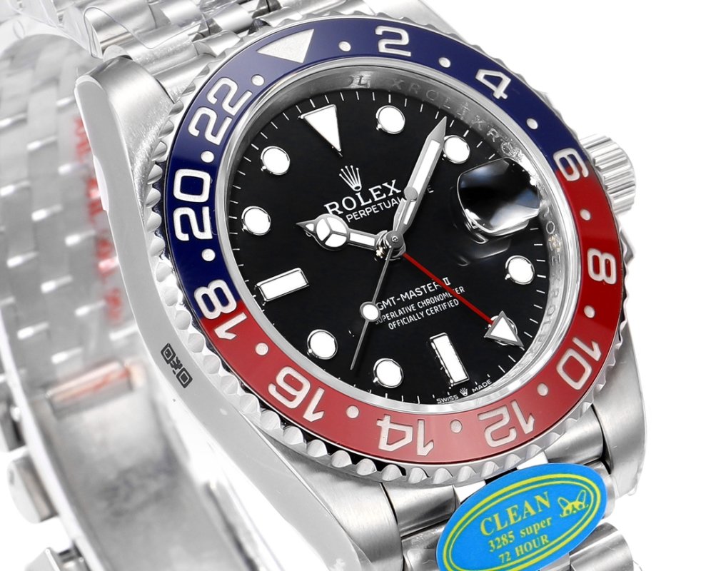 Rolex GMT-Master II Blue Red Ceramic Steel Watch view