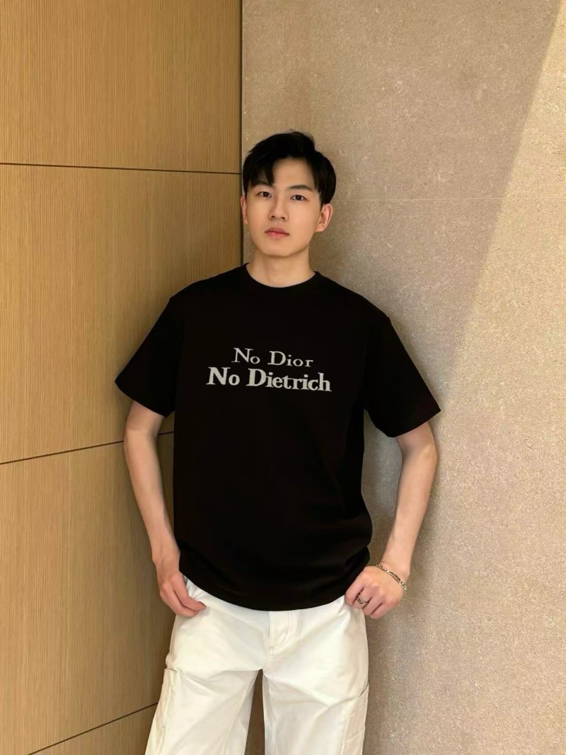 Dior 'No Dior No Dietrich' Black T-Shirt view