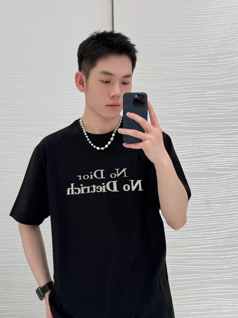 Dior 'No Dior No Dietrich' Black T-Shirt view