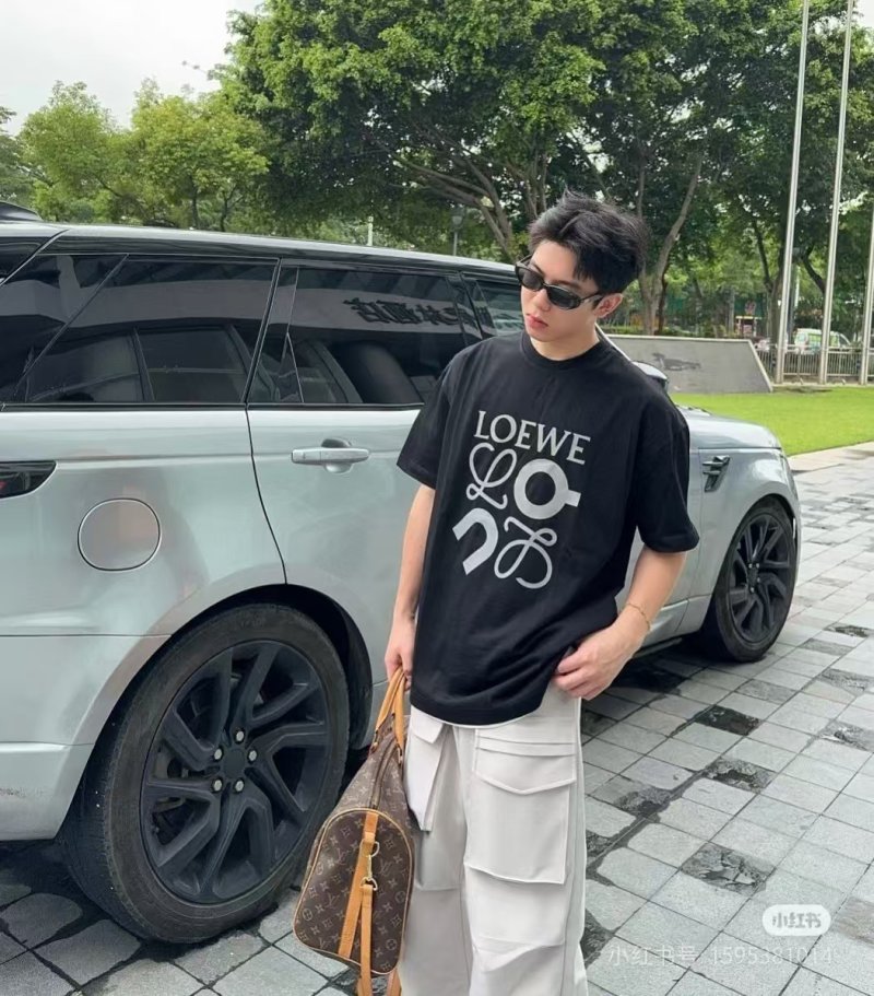 Loewe Logo Print Black T-Shirt