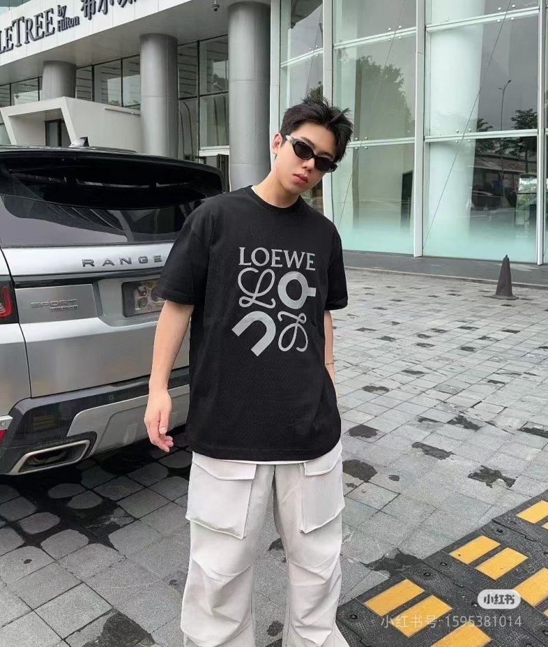 Loewe Logo Print Black T-Shirt view