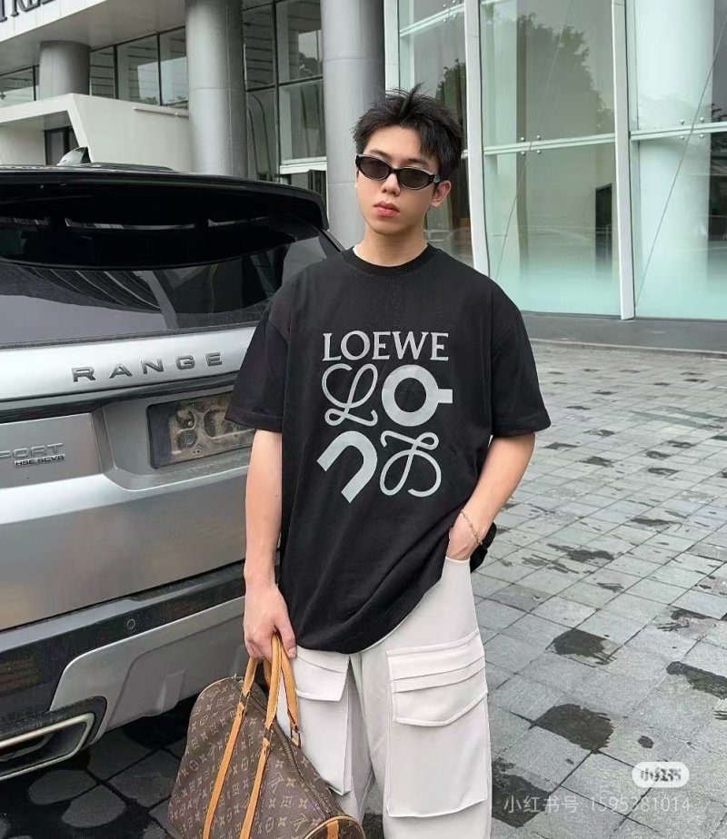Loewe Logo Print Black T-Shirt view